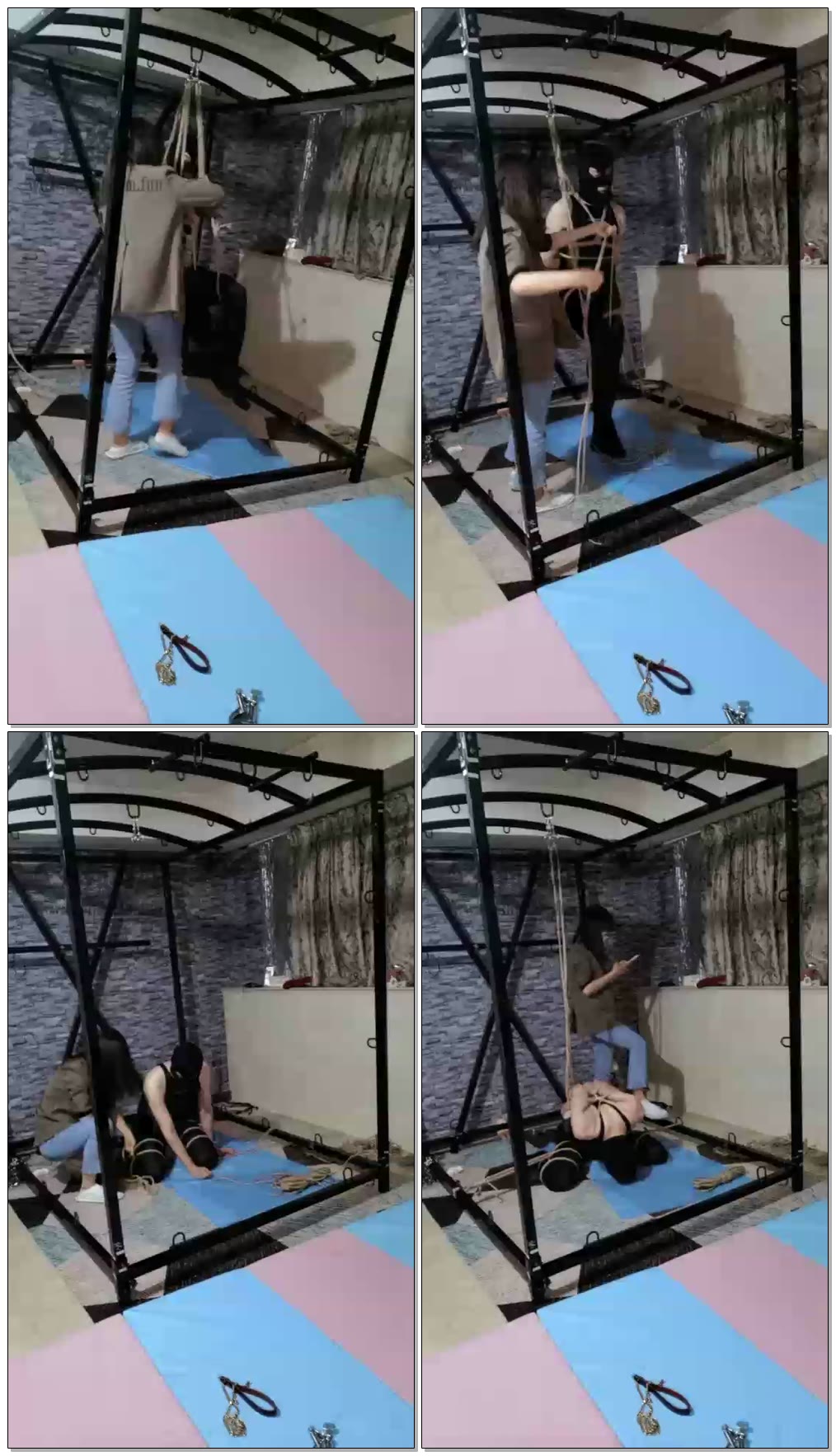 【S夏夏绳缚】直播圈养狗【61分钟】