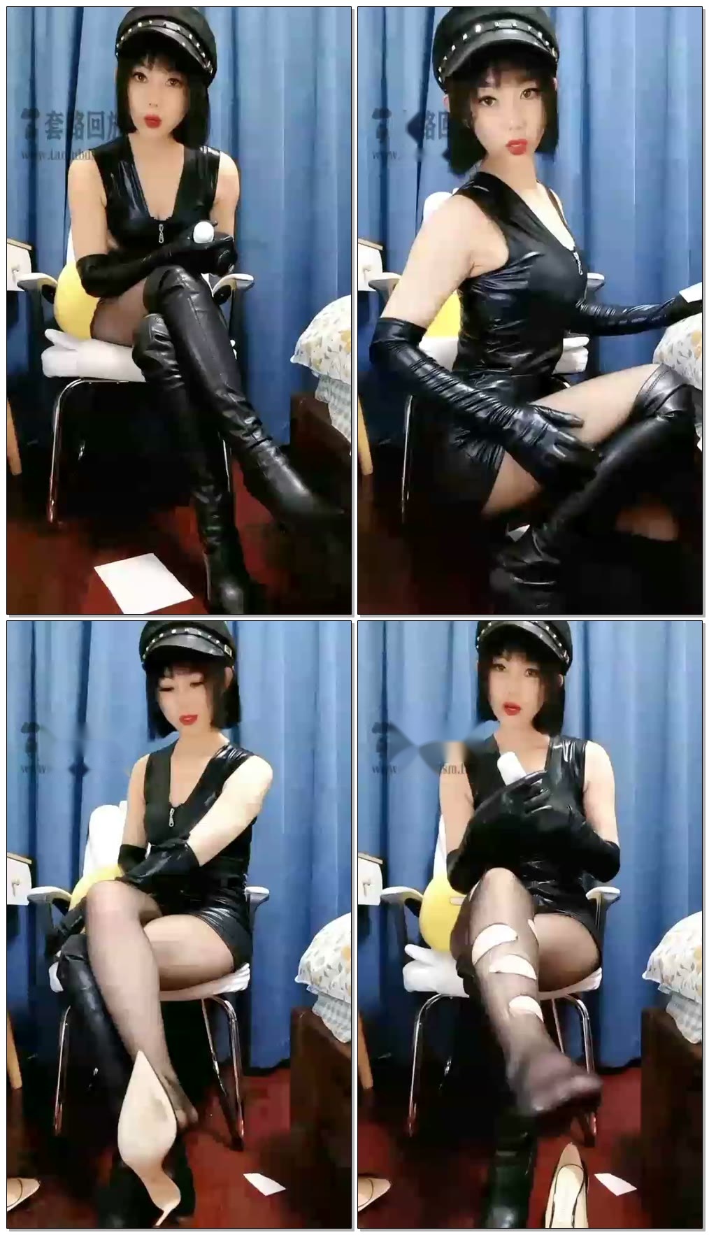 【黛颜y】第一视角黑丝皮靴红绿灯【46分钟】