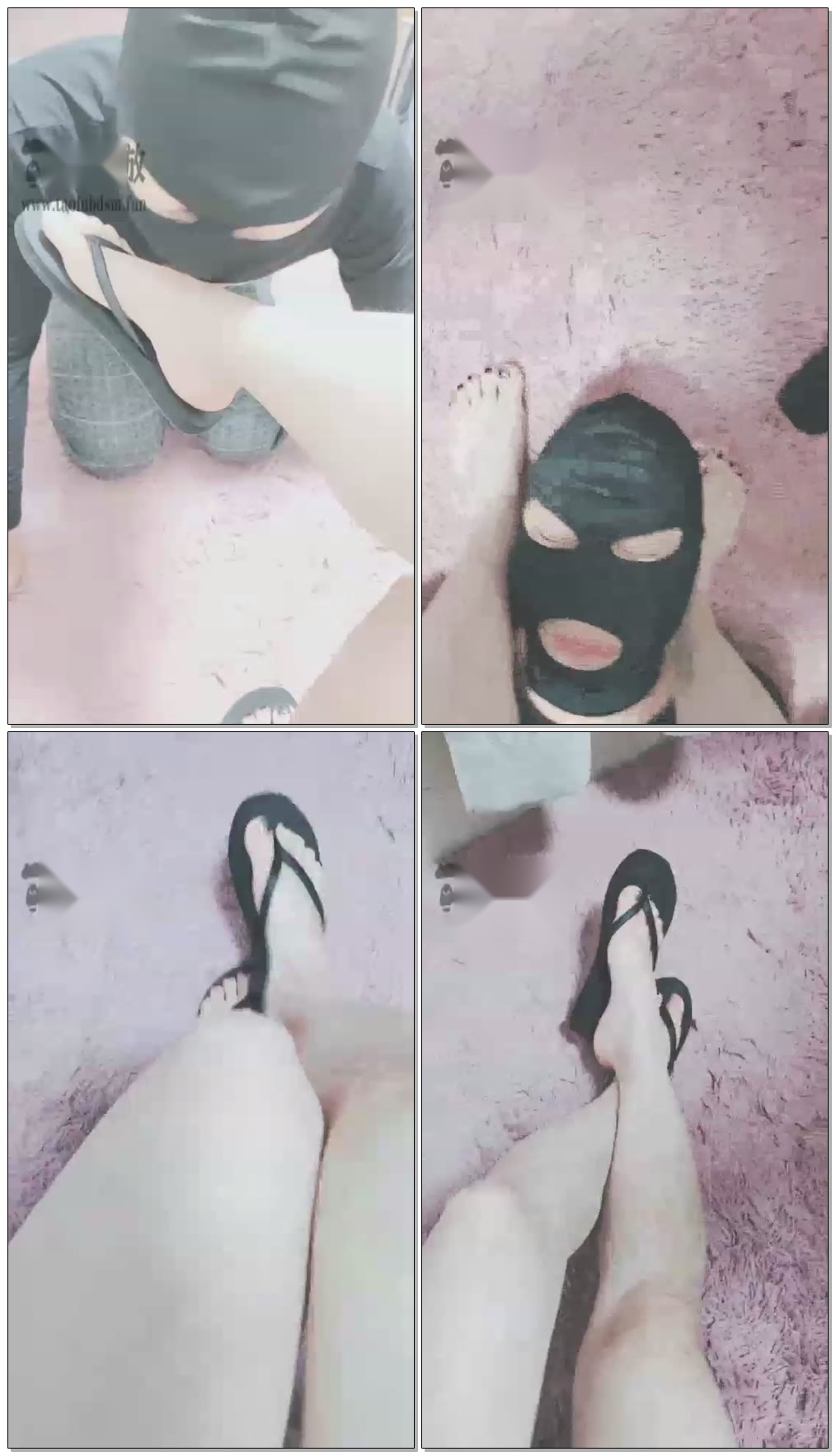 【灵竹】人字拖上课,恋足,深喉,耳光【21分钟】