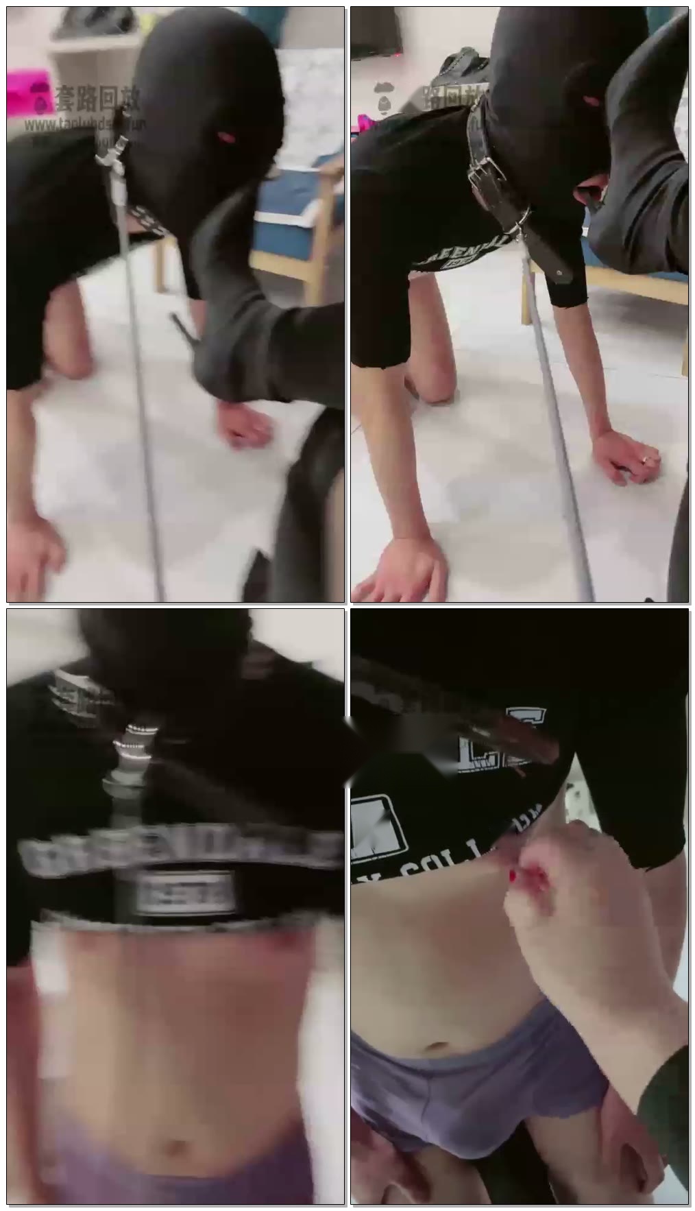 【山东灵汐s】遛狗,清理鞋底虐乳【6分钟】