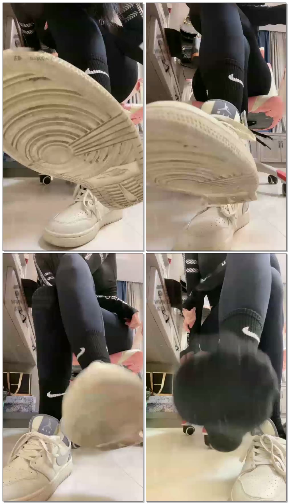 【桃子大大】第一视角红绿灯运动后酸爽黑棉袜【22分钟】