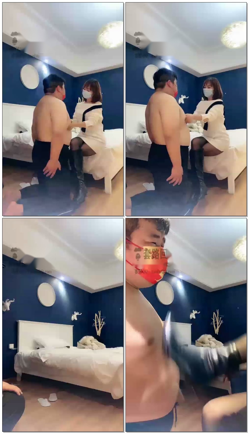 【Mico-兔S】狠狠虐乳,高跟皮靴耳光玩坏了【21分钟】