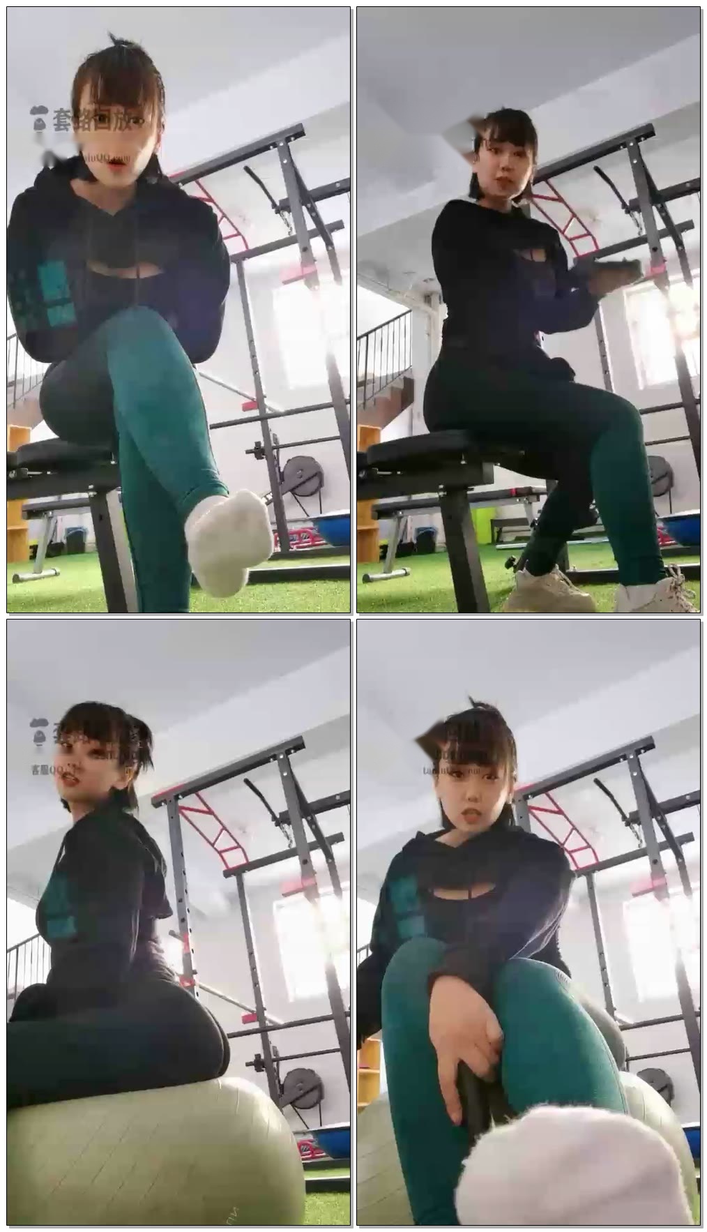 【燃一S】第一视角健身房剧情,裸脚红绿灯【29分钟】