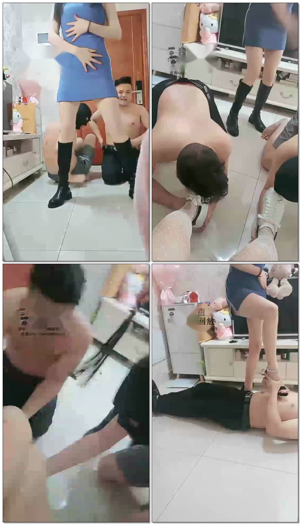 【新人玉姬s】二次开发素人闺蜜调教双狗(滔滔)【72分钟】