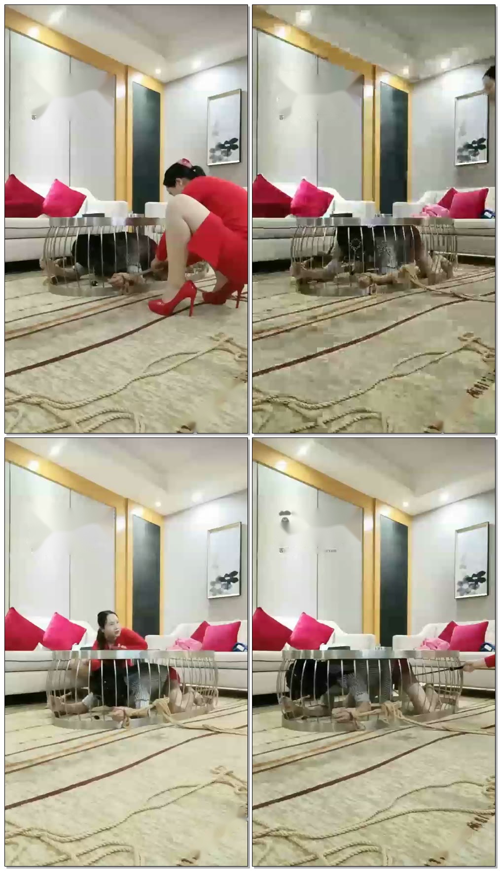 【女绳小花】酒店茶几当道具【14分钟】