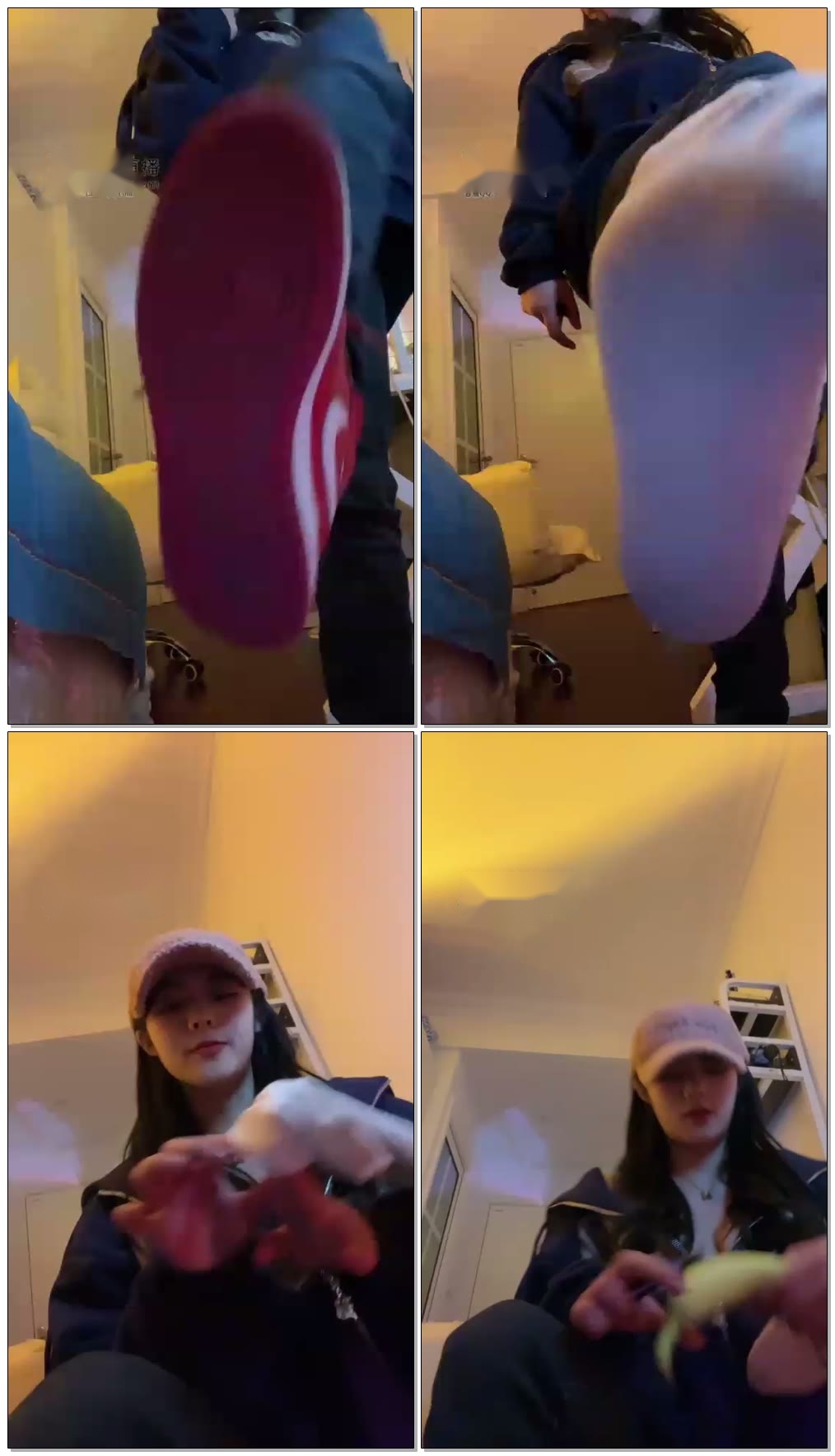 【不知名美女S】第一视角运动系学妹白袜AJ羞辱圣水【40分钟】