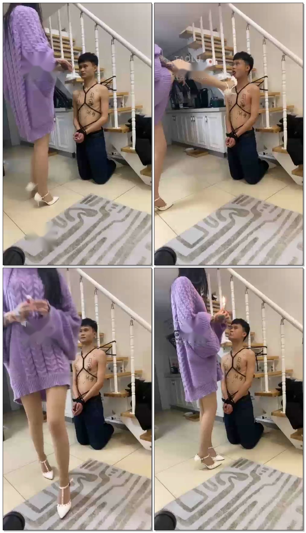 【灵猫s】调教捆绑圣水滴蜡羞辱【27分钟】