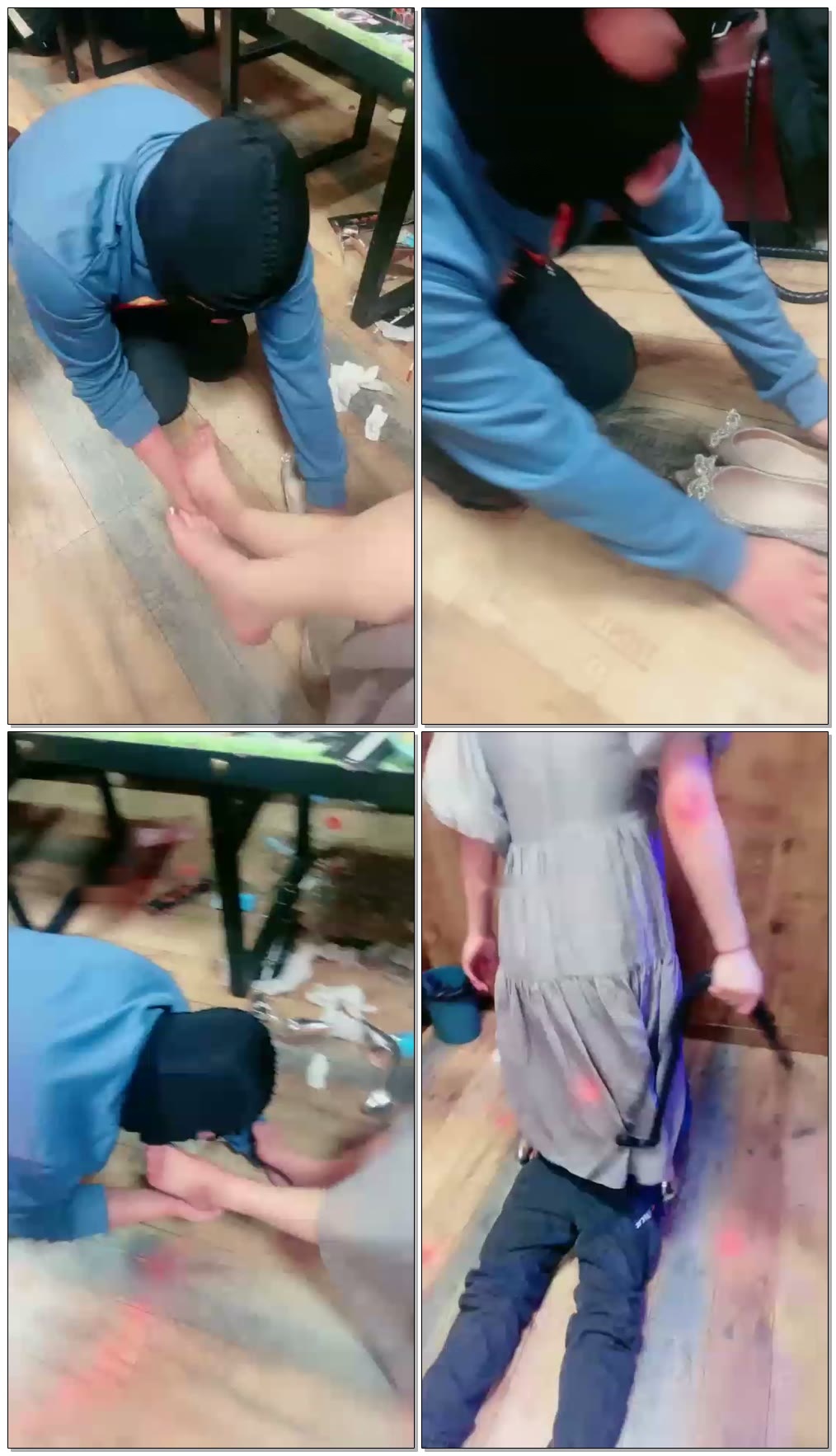 【逗逗s】KTV暴力美学暴打偷舔我鞋的傻逼(二)【24分钟】