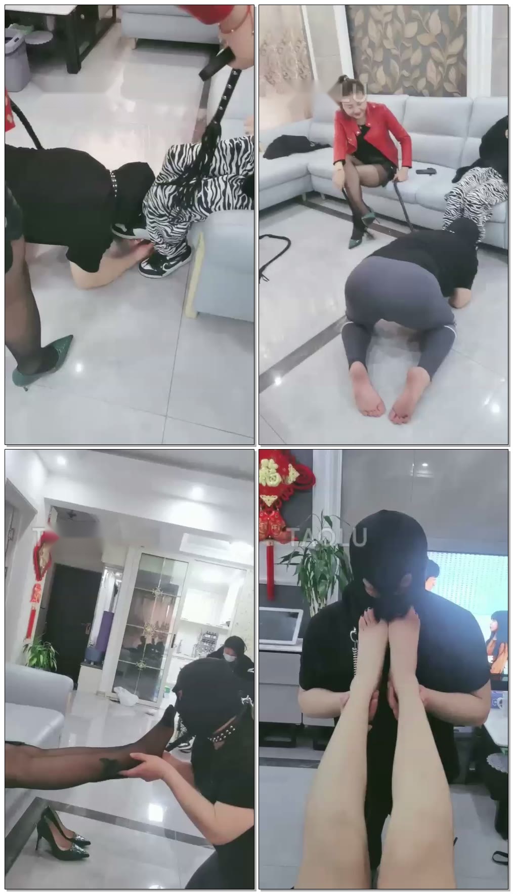 【梦蝶女王大人】素人闺蜜来做客,一起玩家奴【34分钟】