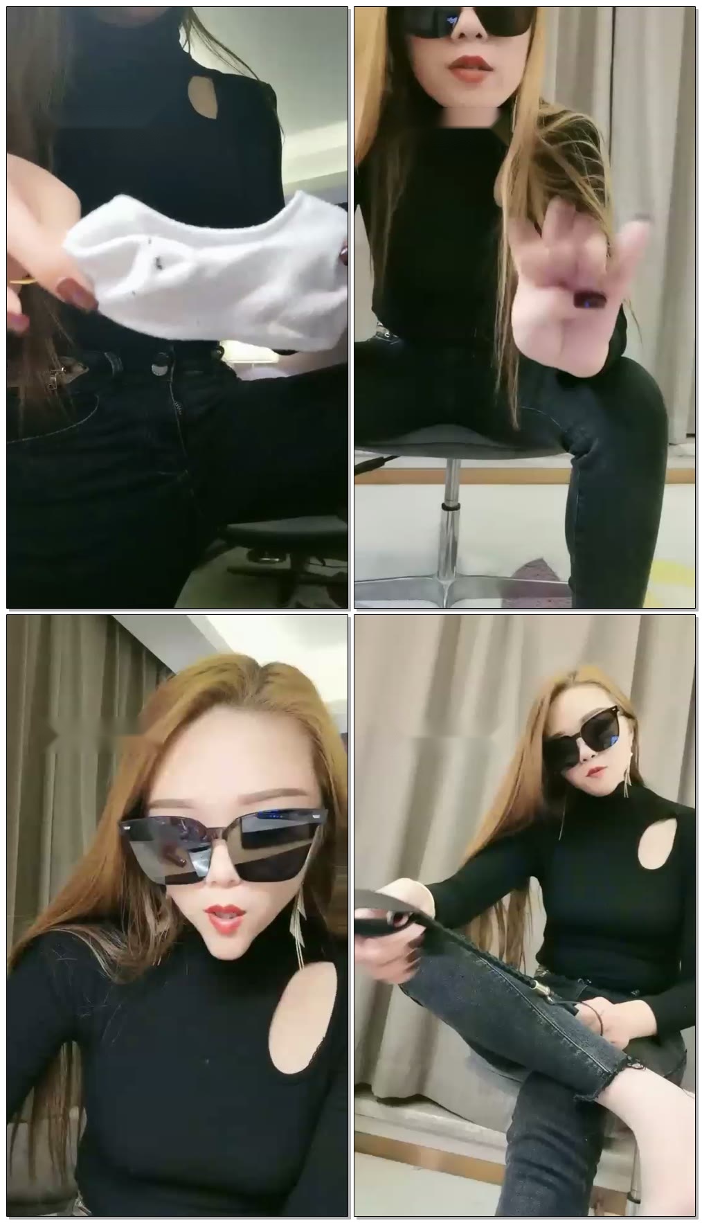 【成都冰姬女王】第一视角紧身牛仔裤白棉袜榨汁口水羞辱专场【72分钟】