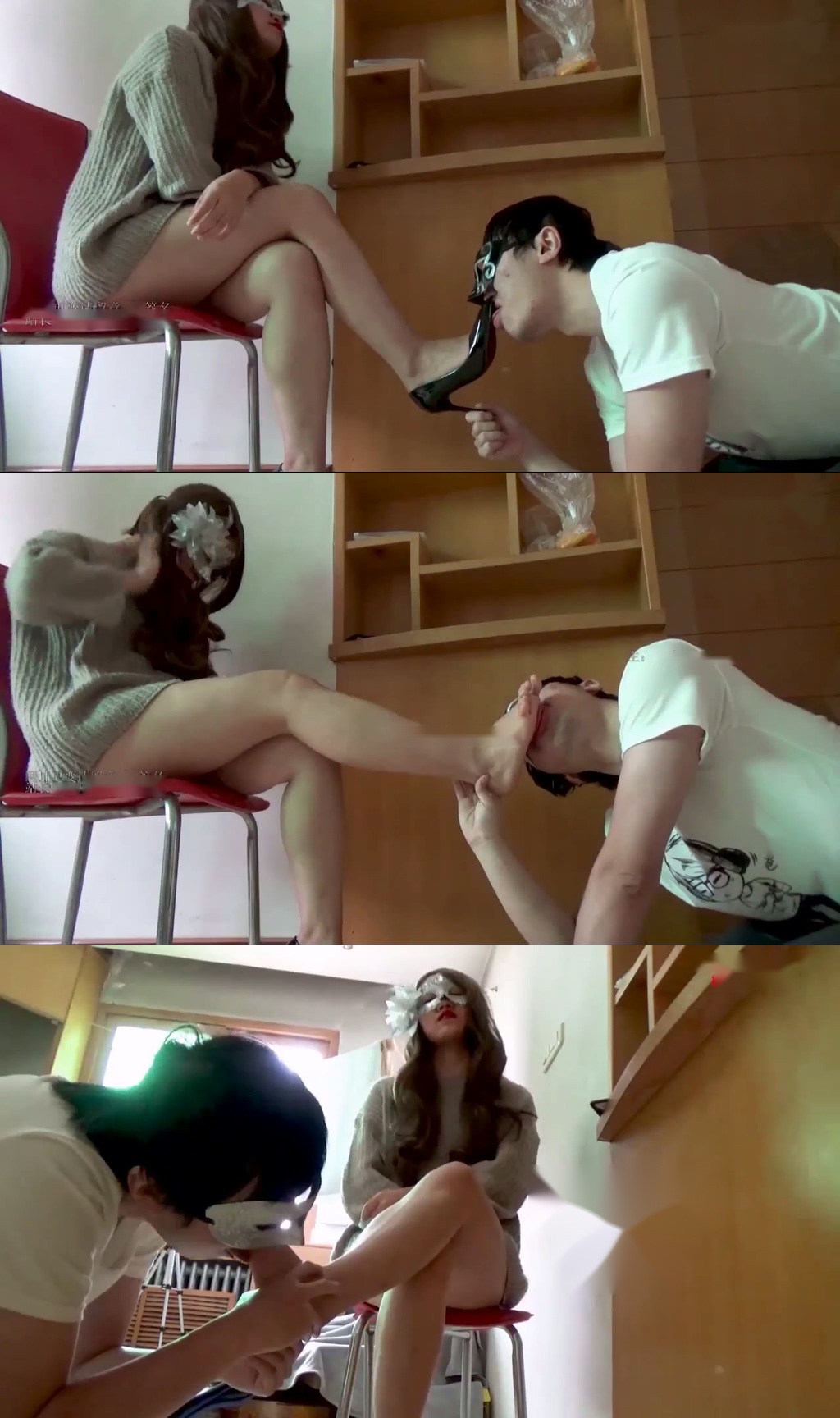 【小莜】裸足高跟深喉脚崇拜【20分钟】