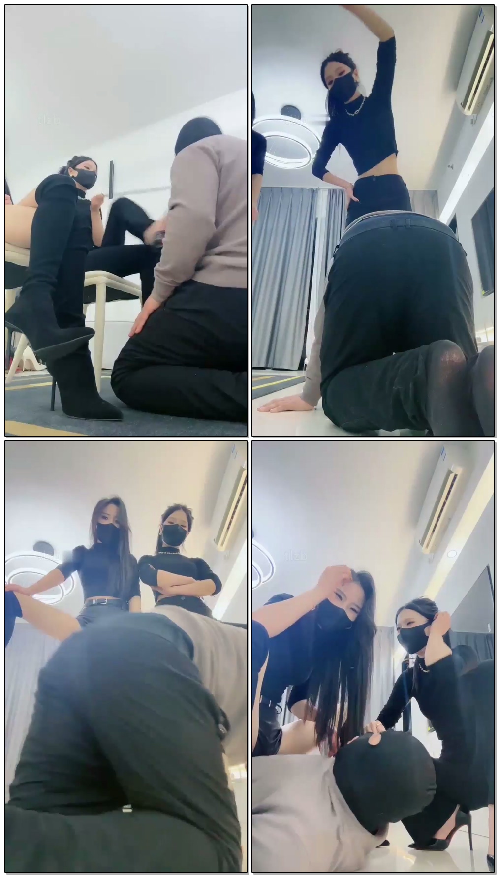 【萱萱】双主爆揍贱男【50分钟】