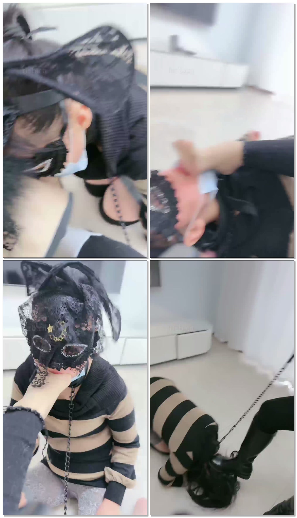 【晚晚】大皮靴调教女奴【56分钟】