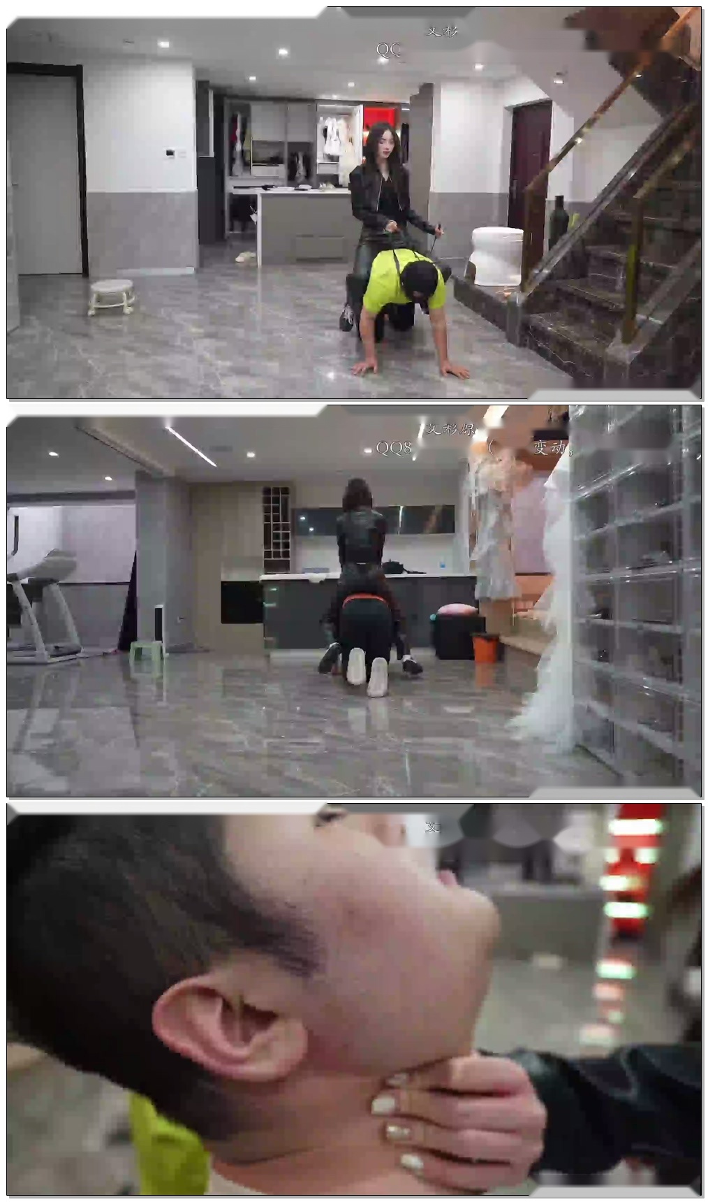 【寒汐】重击耳光呼懵四奴才花样训三马毫无人性【26分钟】