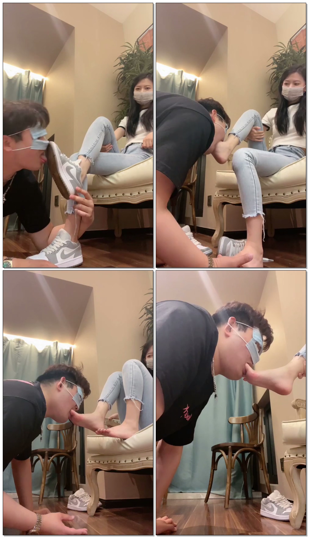 【樱木花椒】脚深喉挑战极限1【16分钟】