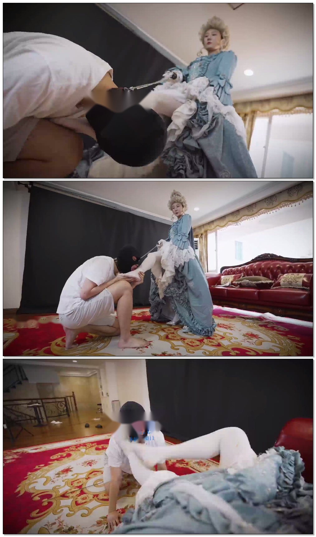 【影姬】cos蓝装皇后惩罚男奴【10分钟】