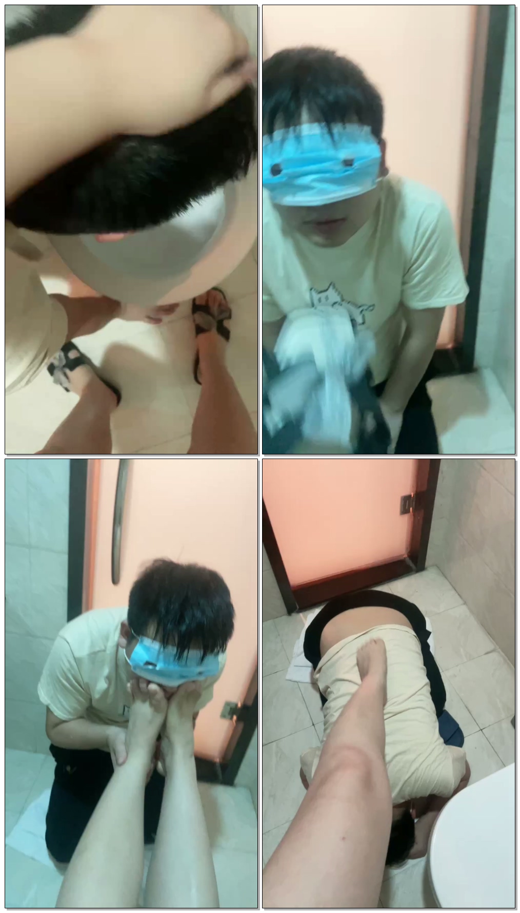 【美羊羊S】酸奶足浴场语言羞辱贱狗用拖鞋把贱狗的脸【48分钟】