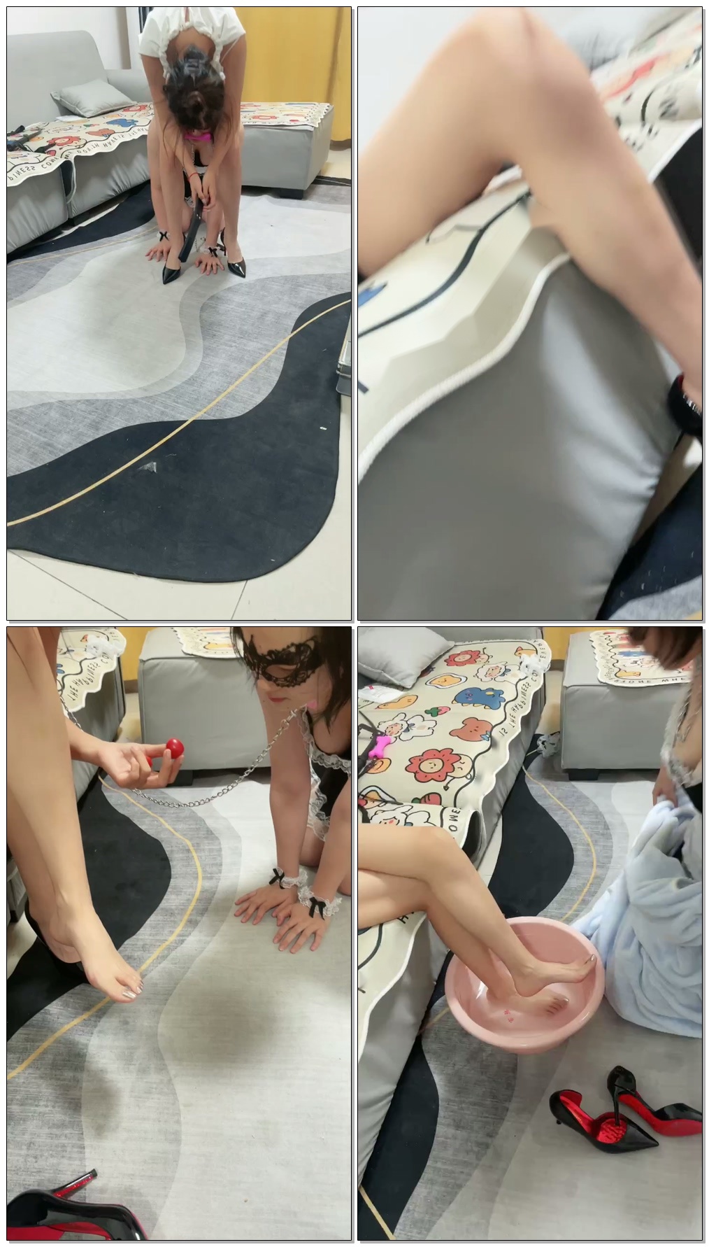 【尤黎s】把闺蜜调成最强女仆虐Ru深喉骑行脚耳光畏食喝洗脚水【65分钟】