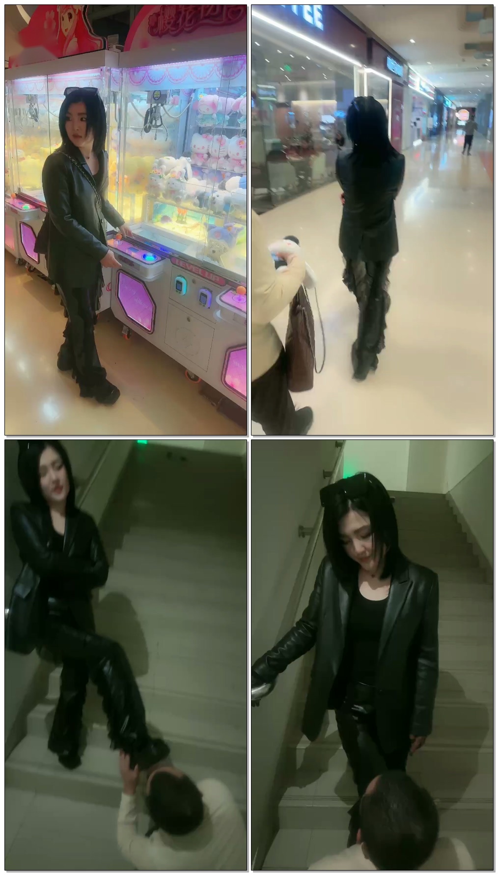 【天津伊潼S】户外商场溜狗【33分钟】