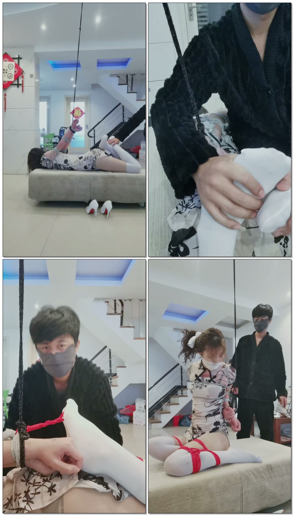 【媚娘工作室】居家调教自己的老婆【34分钟】