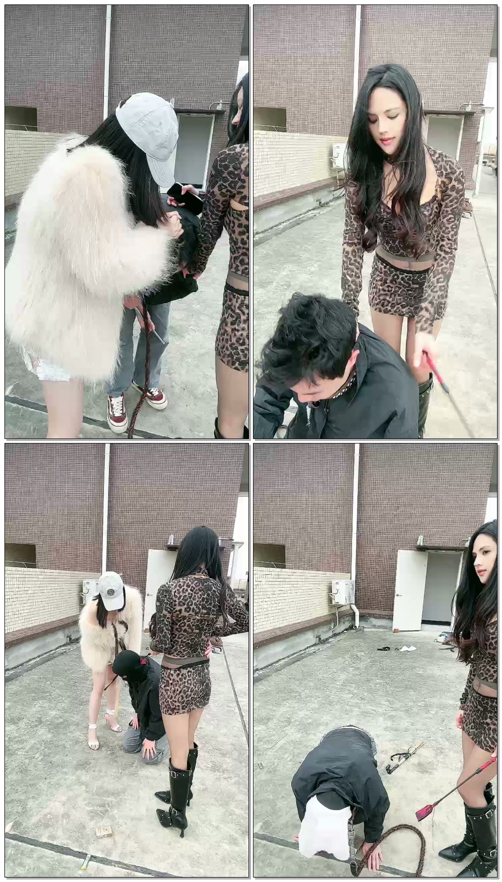 【烟然s】户外双s虐狗,保安都上来了【28分钟】