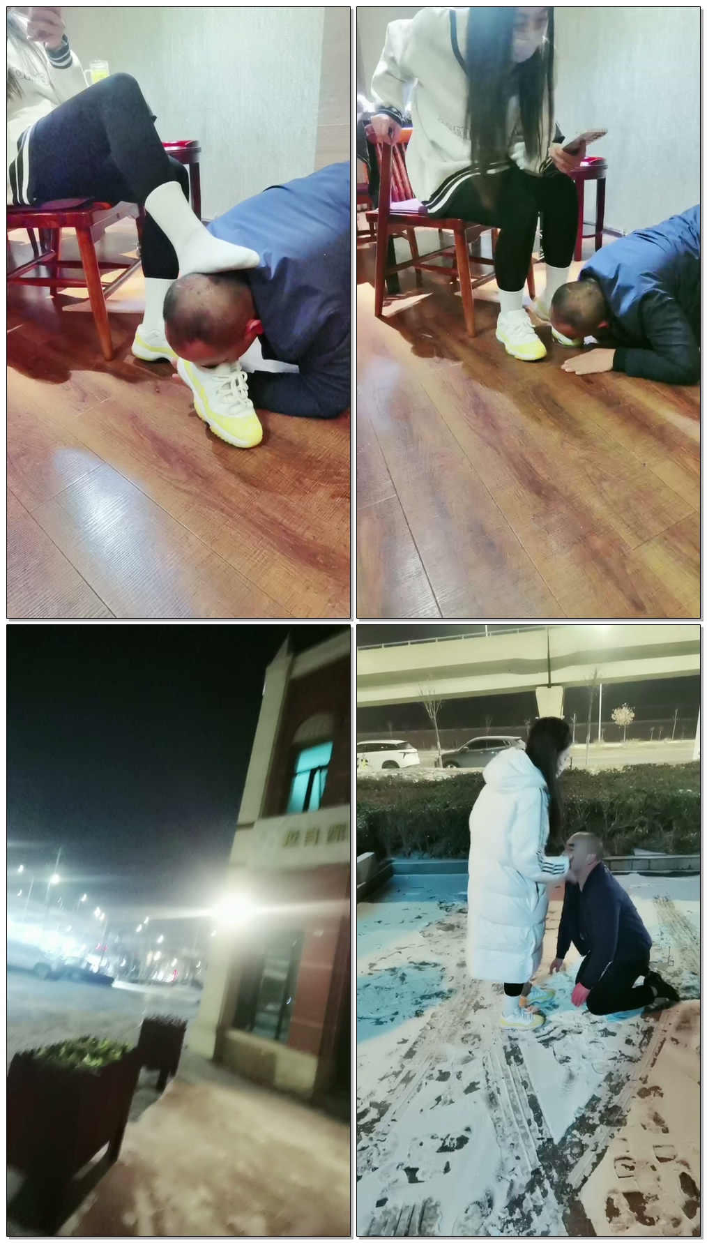 【西北傻子】学生木兰茶楼户外雪地玩傻子【36分钟】