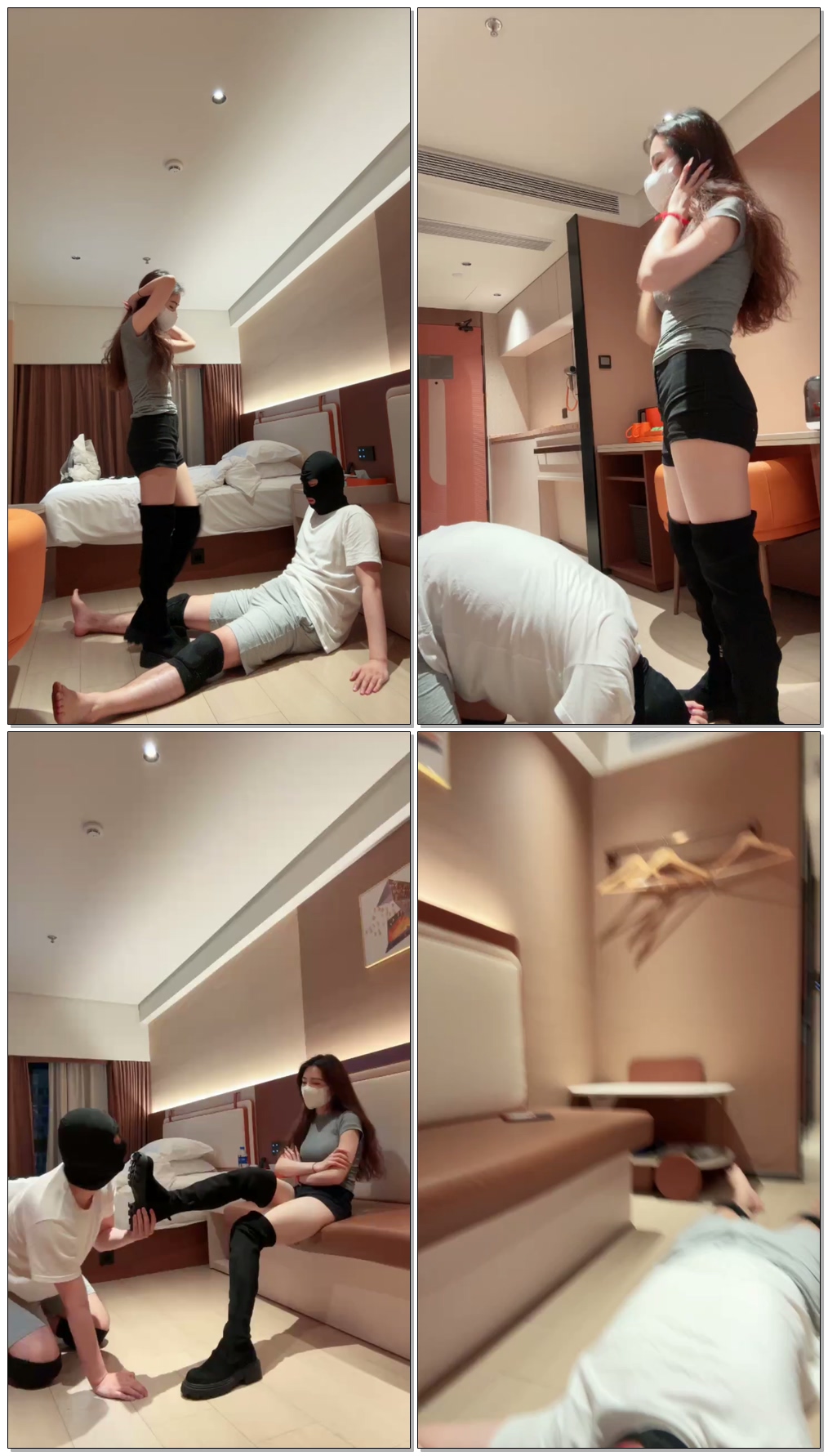 【御妍S】TJ落后员工的踢裆踩踏惩罚【55分钟】