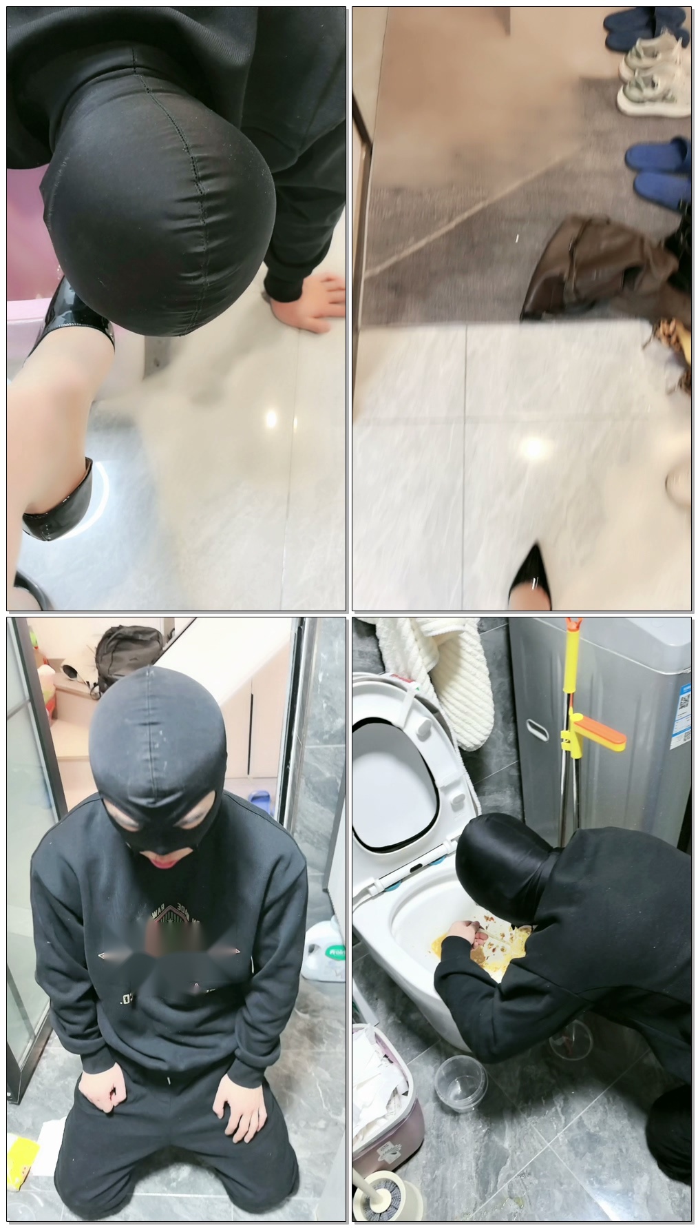 【芮兮夫妻SS】调贱狗,吃烟头,马桶里吃黄金泡面【46分钟】