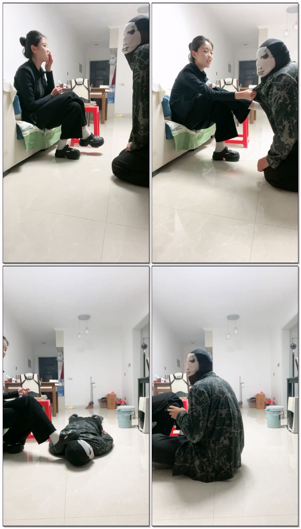 【沐颜s】手和拖鞋耳光(一)【46分钟】