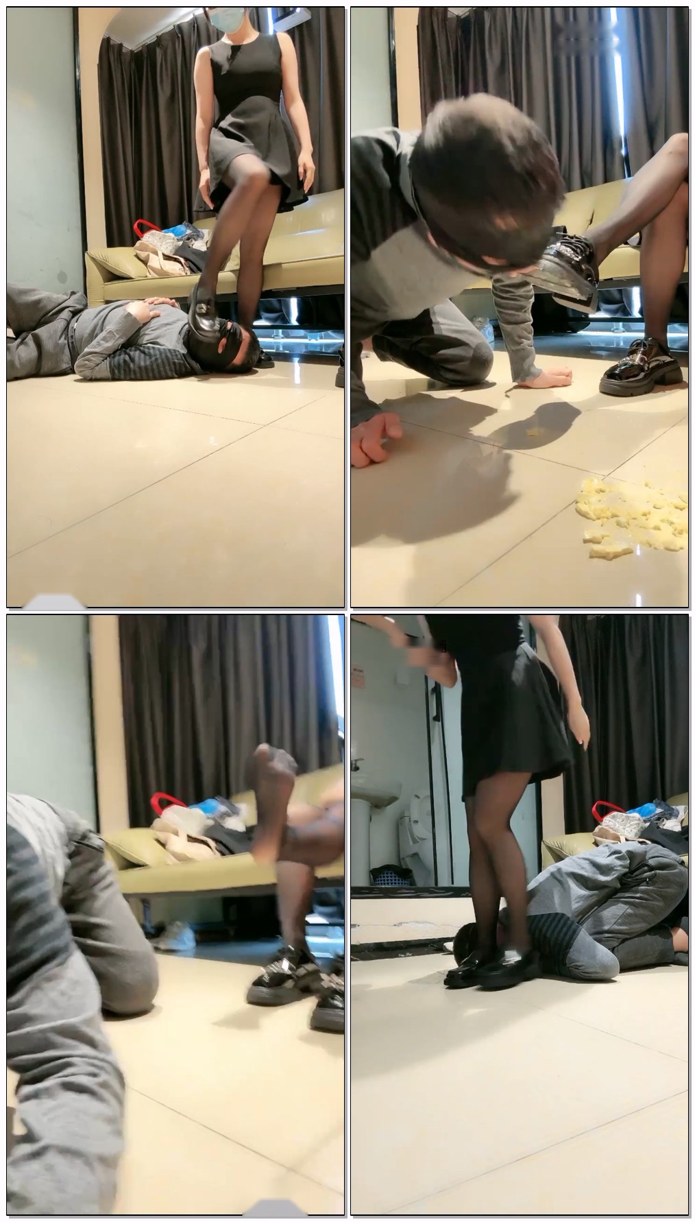 【北京奈米S】家里进狗,怎么办?喂食黑丝踢裆【30分钟】