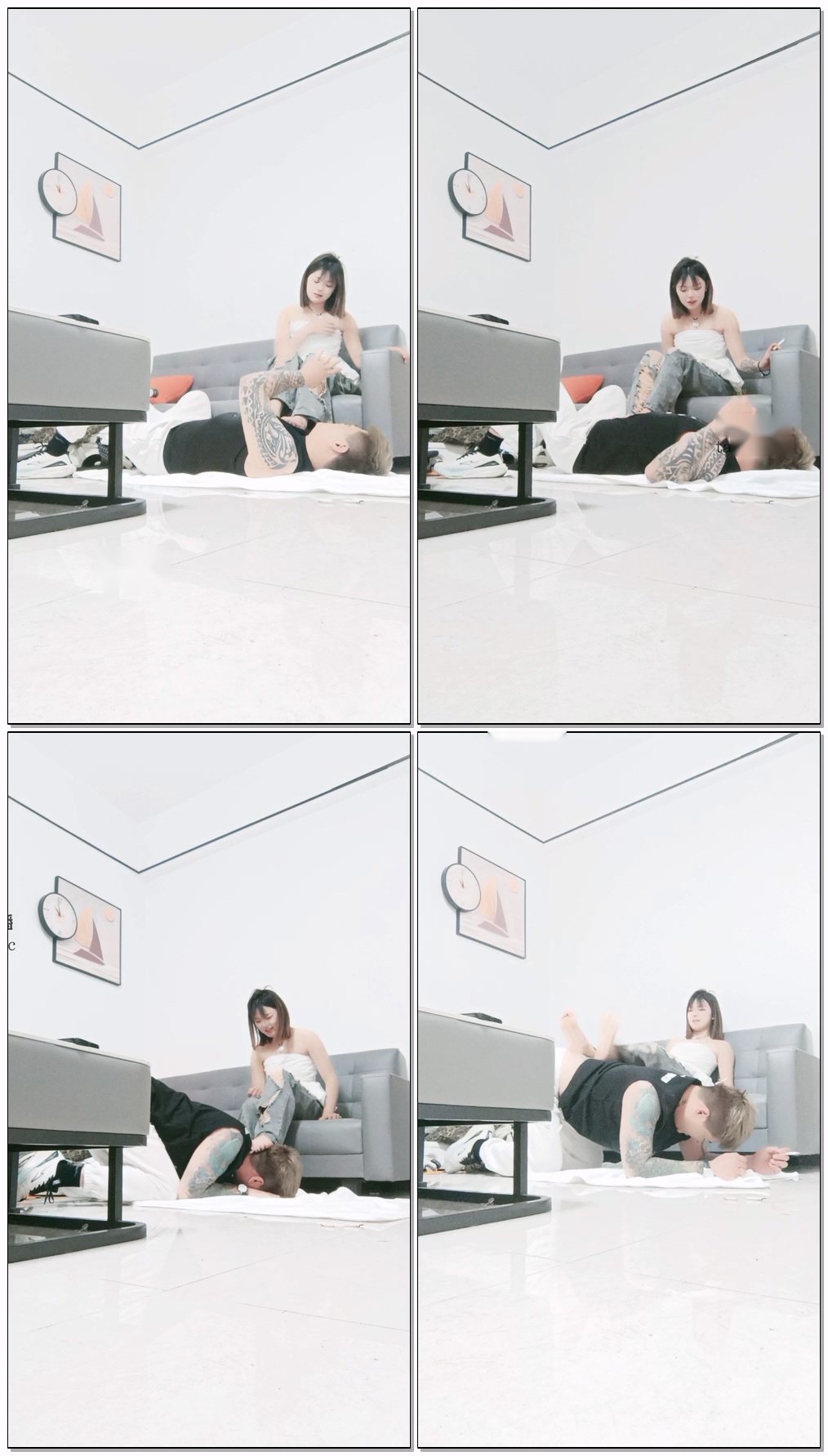 【爆爷】开发素人舔脚M【31分钟】