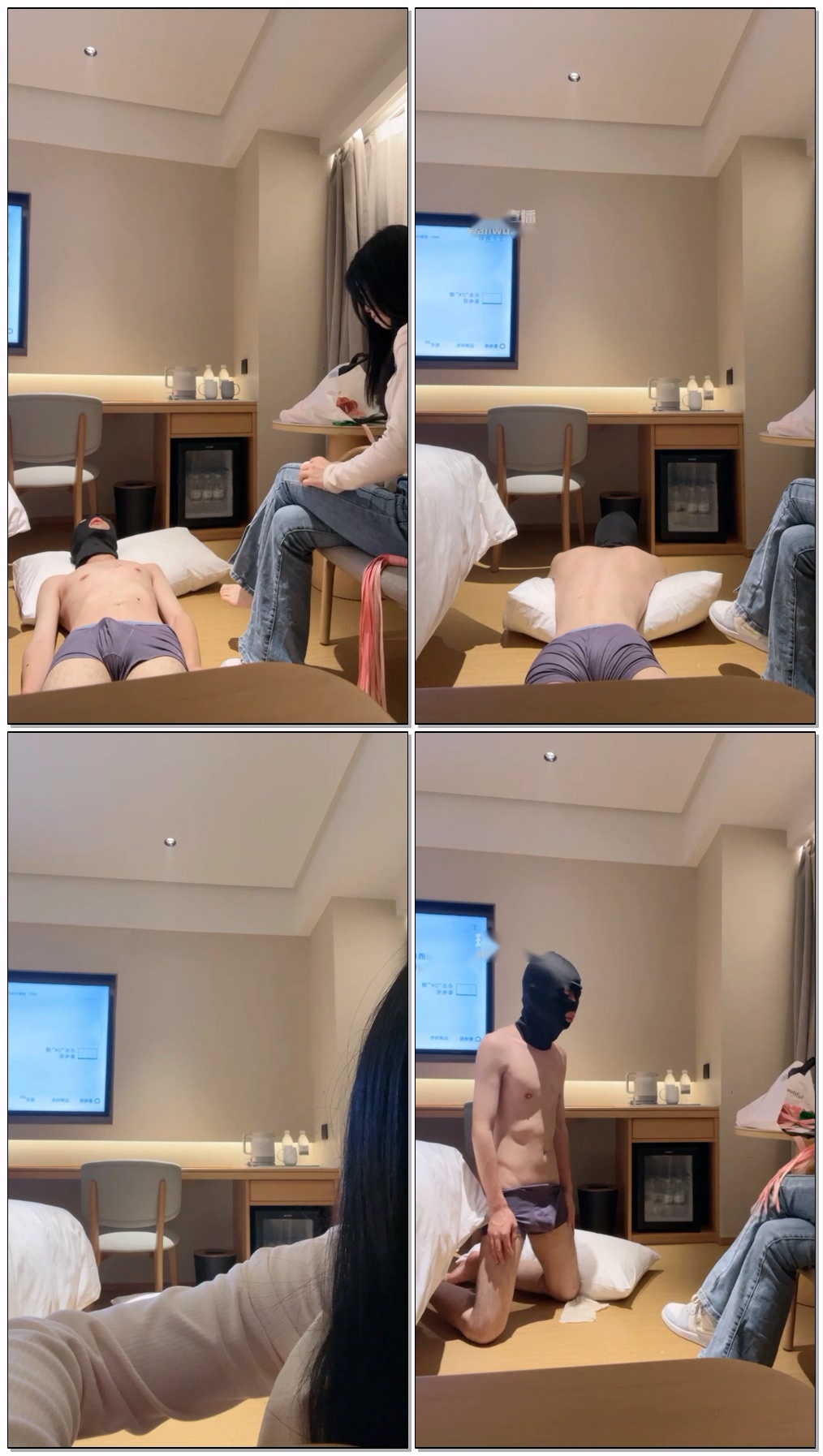 【丸子s长沙】调小贱狗鞭打踩踏【49分钟】